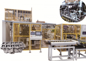 发动机缸体缸盖钢球/碗形塞涂胶、压装检漏生产线